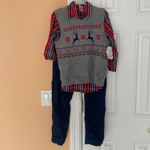 NEW 3 piece boys winter outfit vest